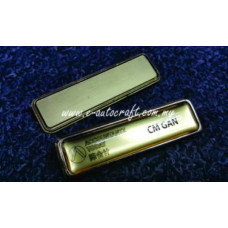 Name Tag CN Holder Gold<br>Semi Color Printing<br>NTH/M_01